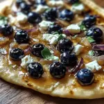 Caramelized Onion Naan Pizza