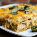 Green Chile Chicken Enchilada Casserole