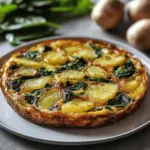 Spanish Potato and Spinach Frittata