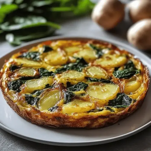 Spanish Potato and Spinach Frittata
