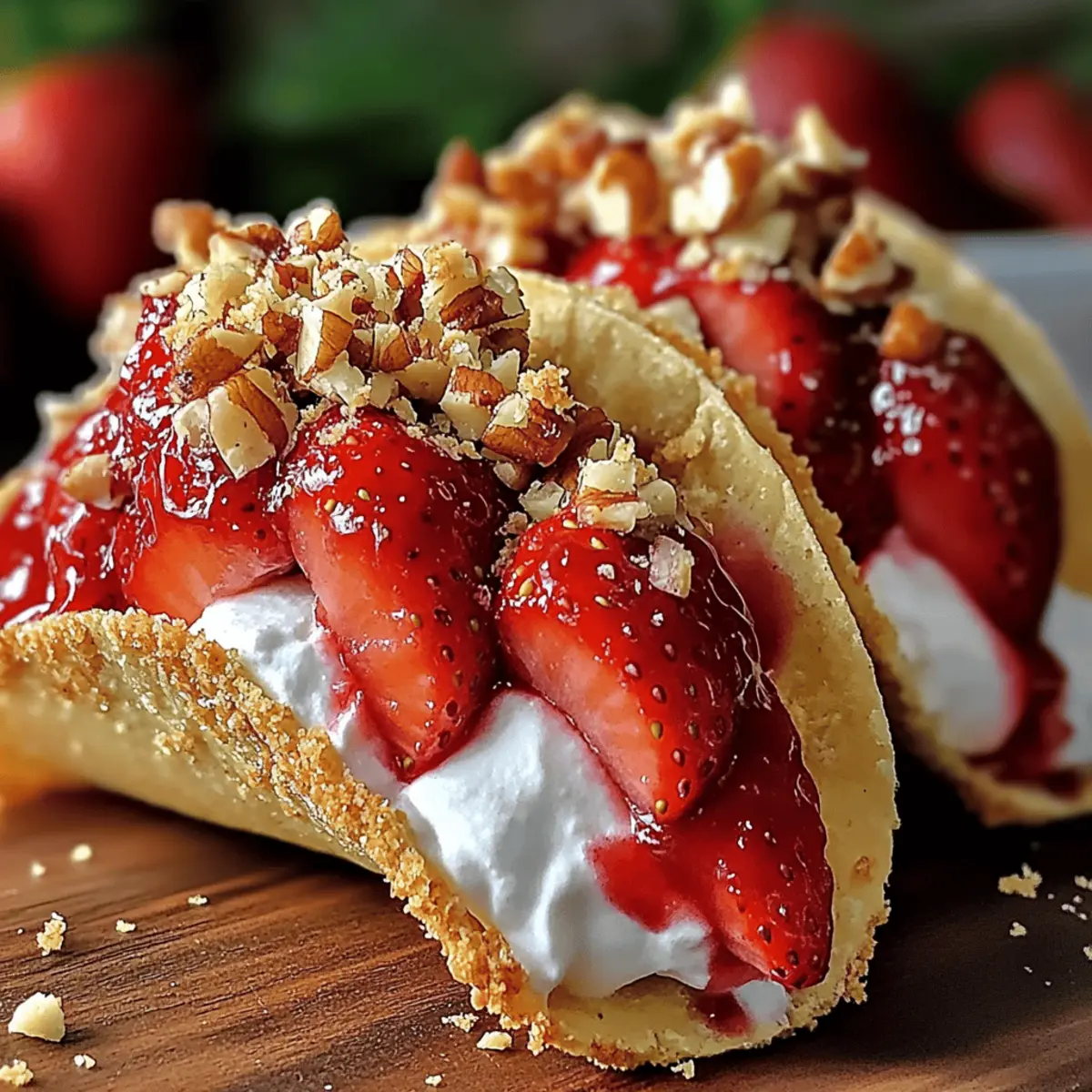 Strawberry Crunch Cheesecake Tacos
