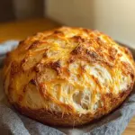 No-Knead Cheese Bread
