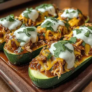 Sticky BBQ Chicken Zucchini