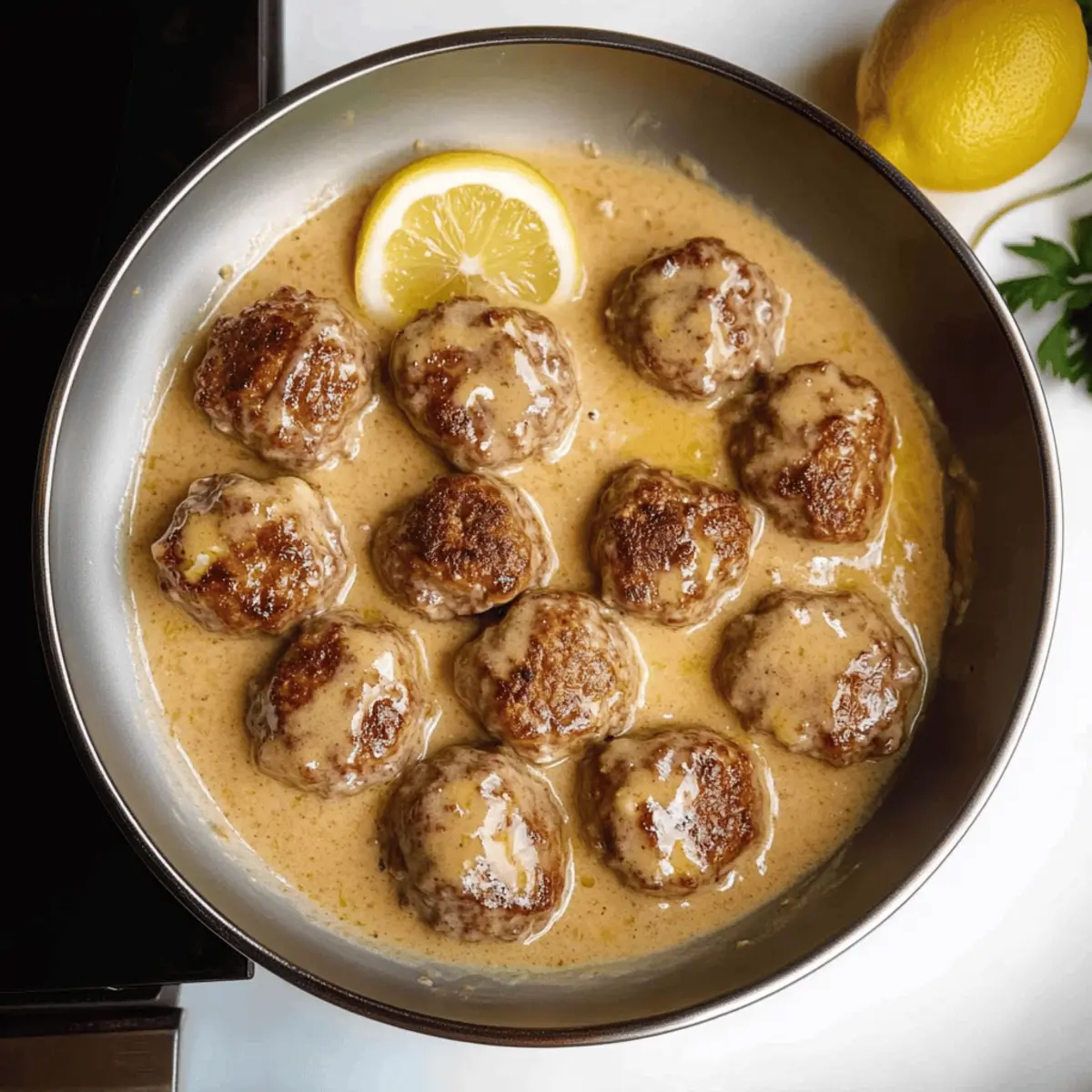 Meatballs In Lemon Sauce
