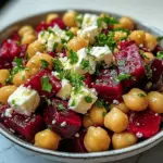 Chickpea Beet Feta Salad