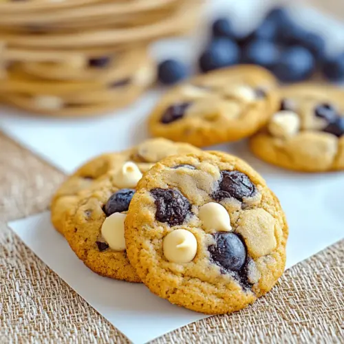 Blueberry White Chocolate Chip Cookies