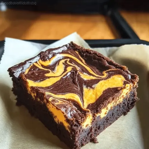 Pumpkin Cheesecake Brownies