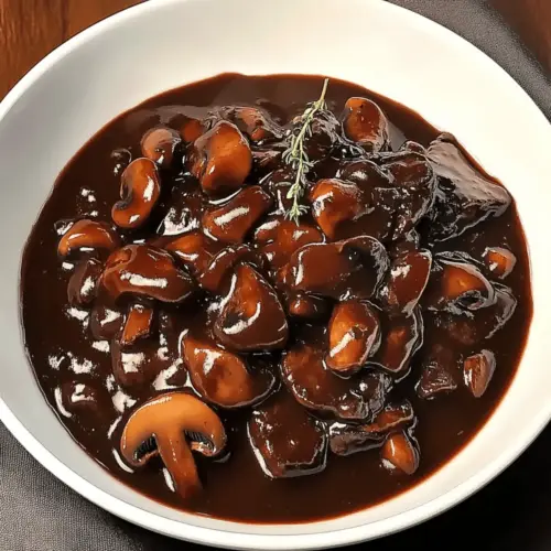 Red Wine Mushroom Sauce