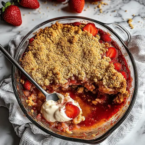 Vegan Strawberry Crumble