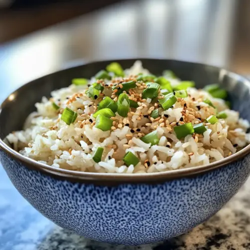 Savory Ginger Garlic Coconut Rice