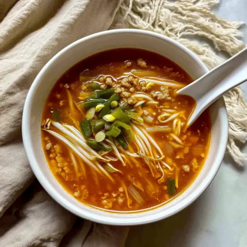 Tomato Enoki Mushroom Soup