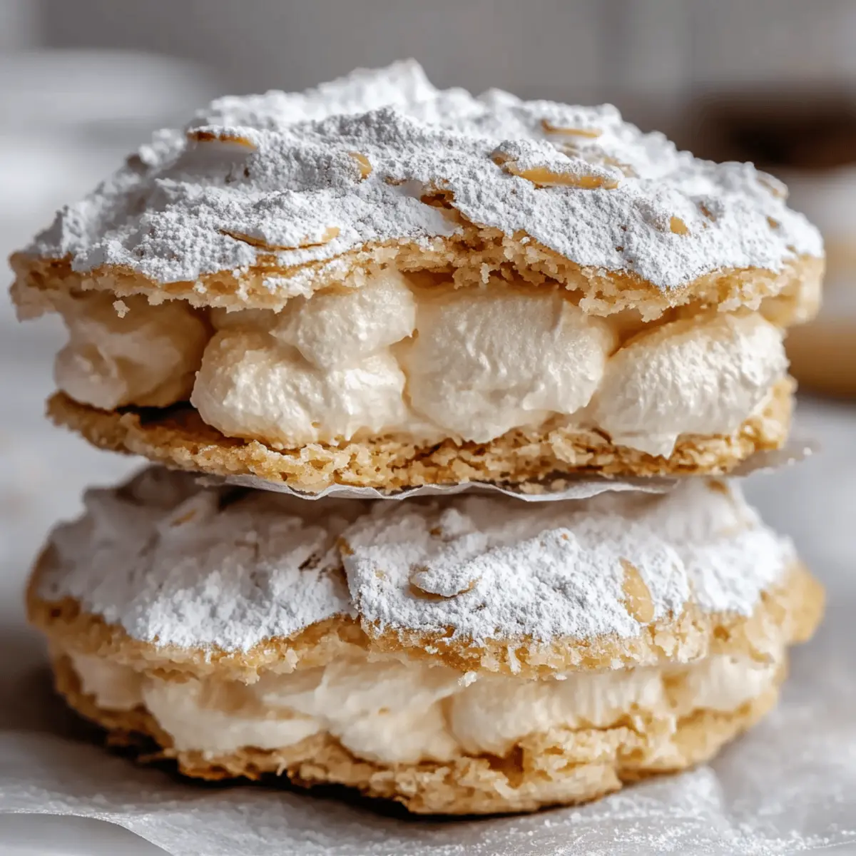 Almond Dacquoise Cream Clouds