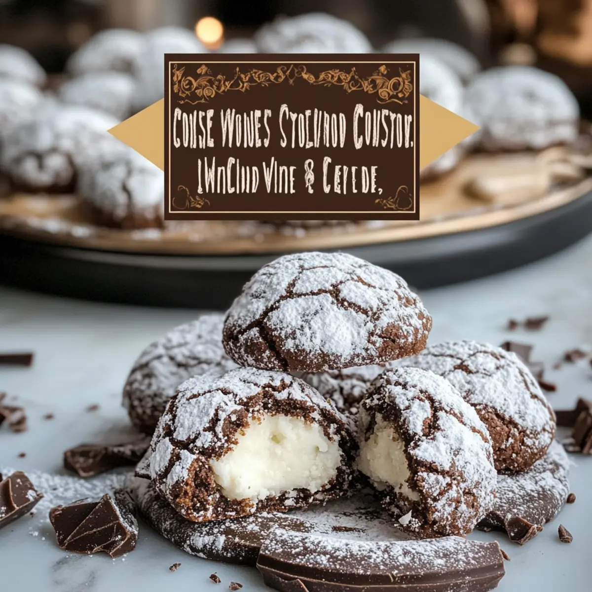 Chocolate Snowball Cookies