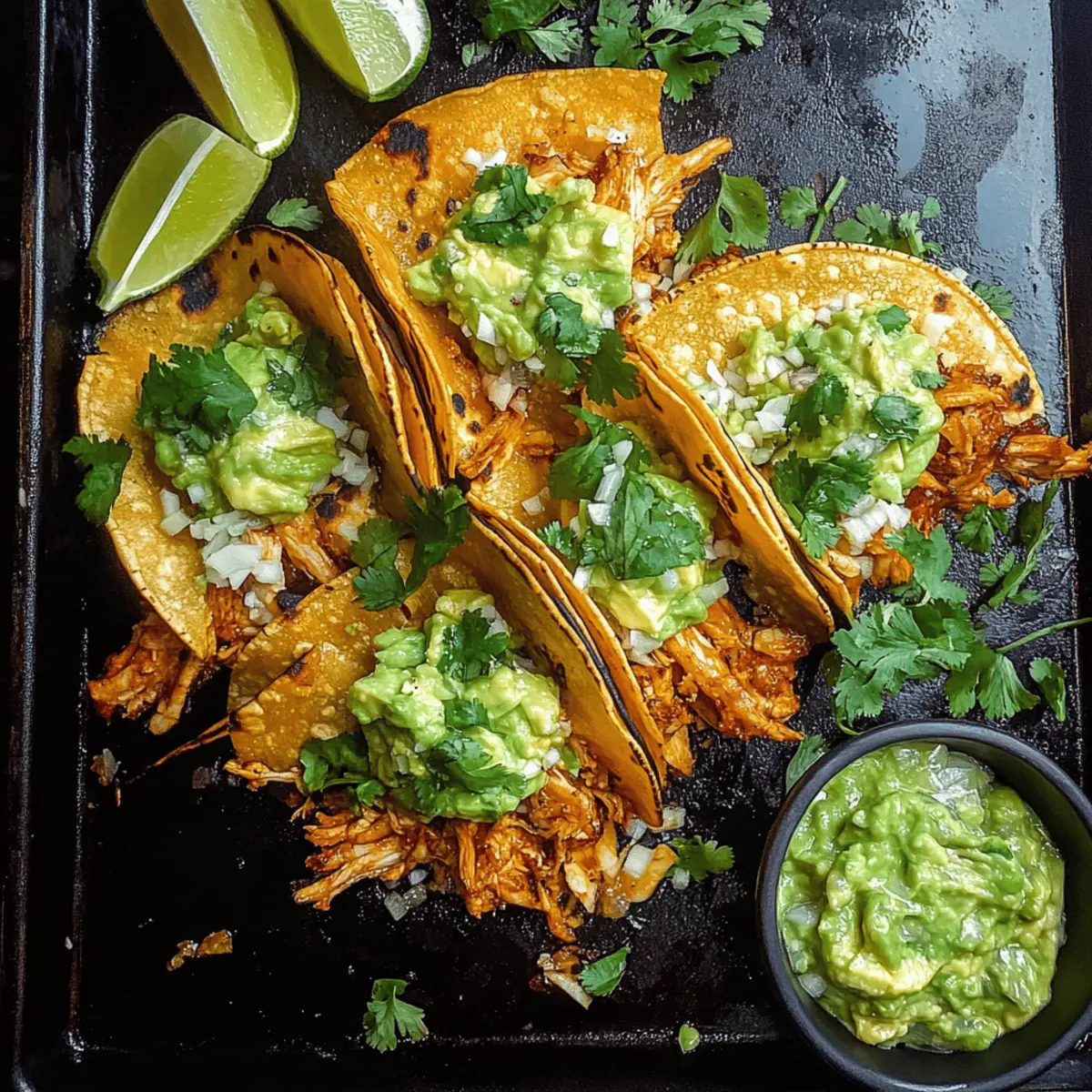 Crispy Poblano Chicken Tacos