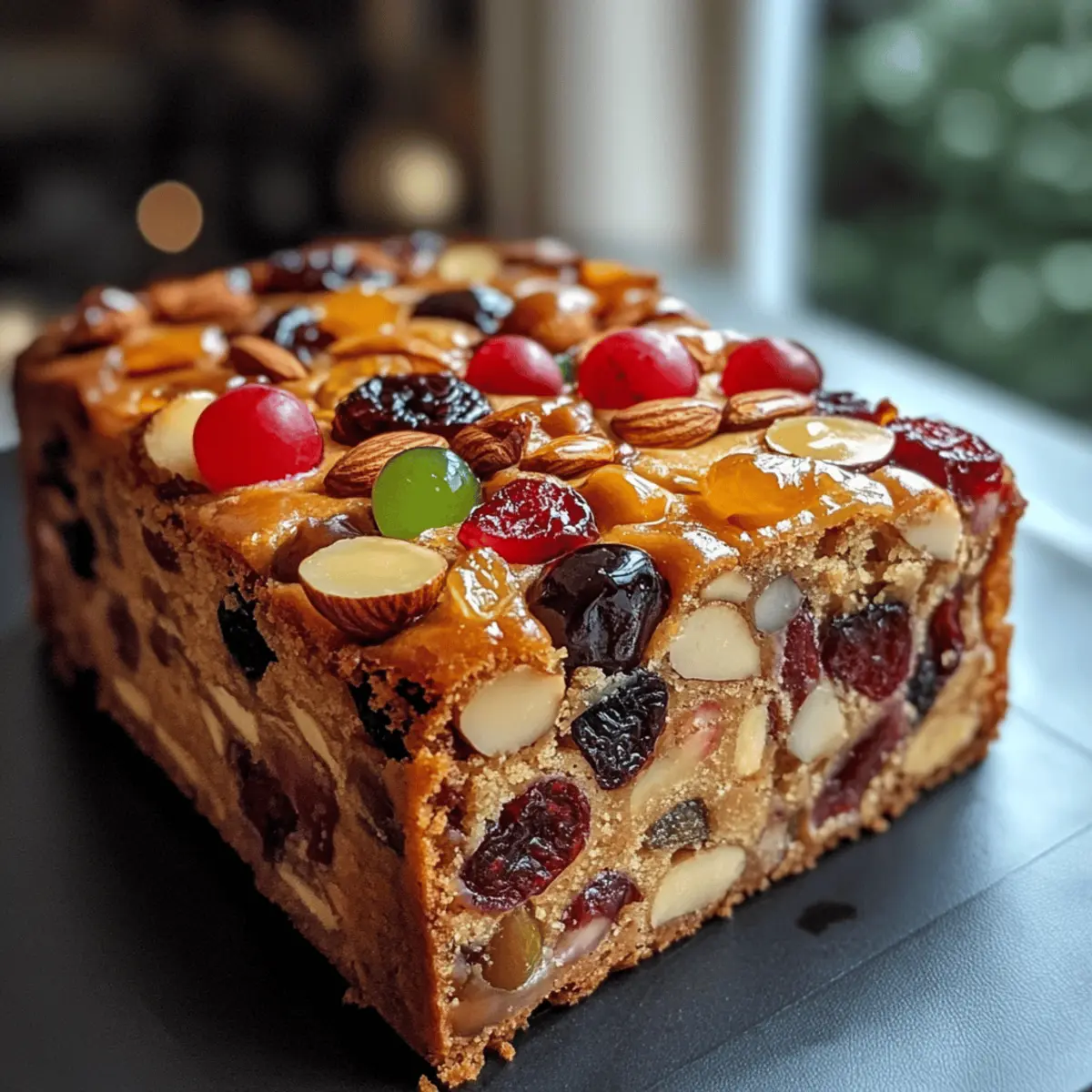 Festive Christmas Fruitcake Traybake
