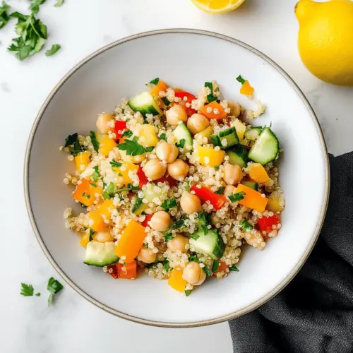 Lemon Quinoa & Chickpea Salad