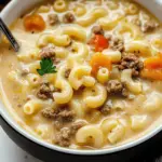 Macaroni Cheeseburger Soup