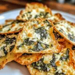 Mediterranean Spinach and Feta Cheese Crisps