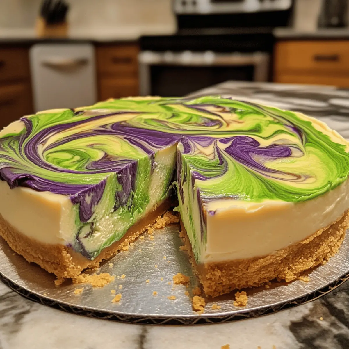 Polyjuice Potion Swirl Cheesecake