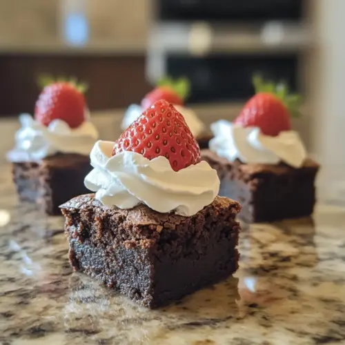Santa Hat Brownie Bites