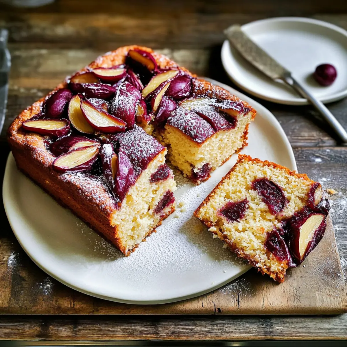 coconut plum cake