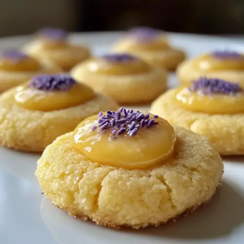 Lemon Lavender Thumbprint Cookies