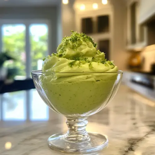 Raw Avocado Lime Mousse