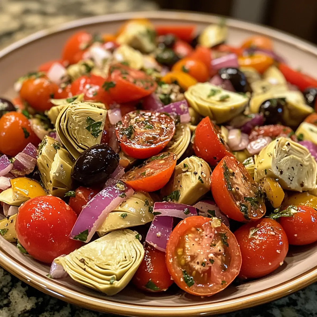 Tuscan Artichoke Tomato Salad