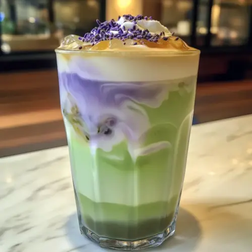 Iced Honey Lavender Matcha