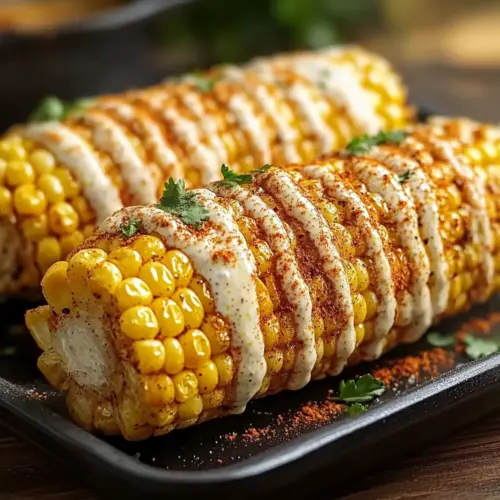 Spicy Creamy Cajun Corn Cob