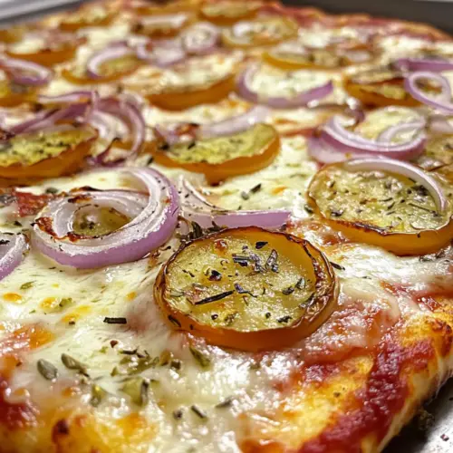 Pepperoncini and Onion Vegetarian Pizza