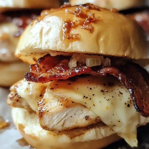 Maple Chicken Bacon Sliders