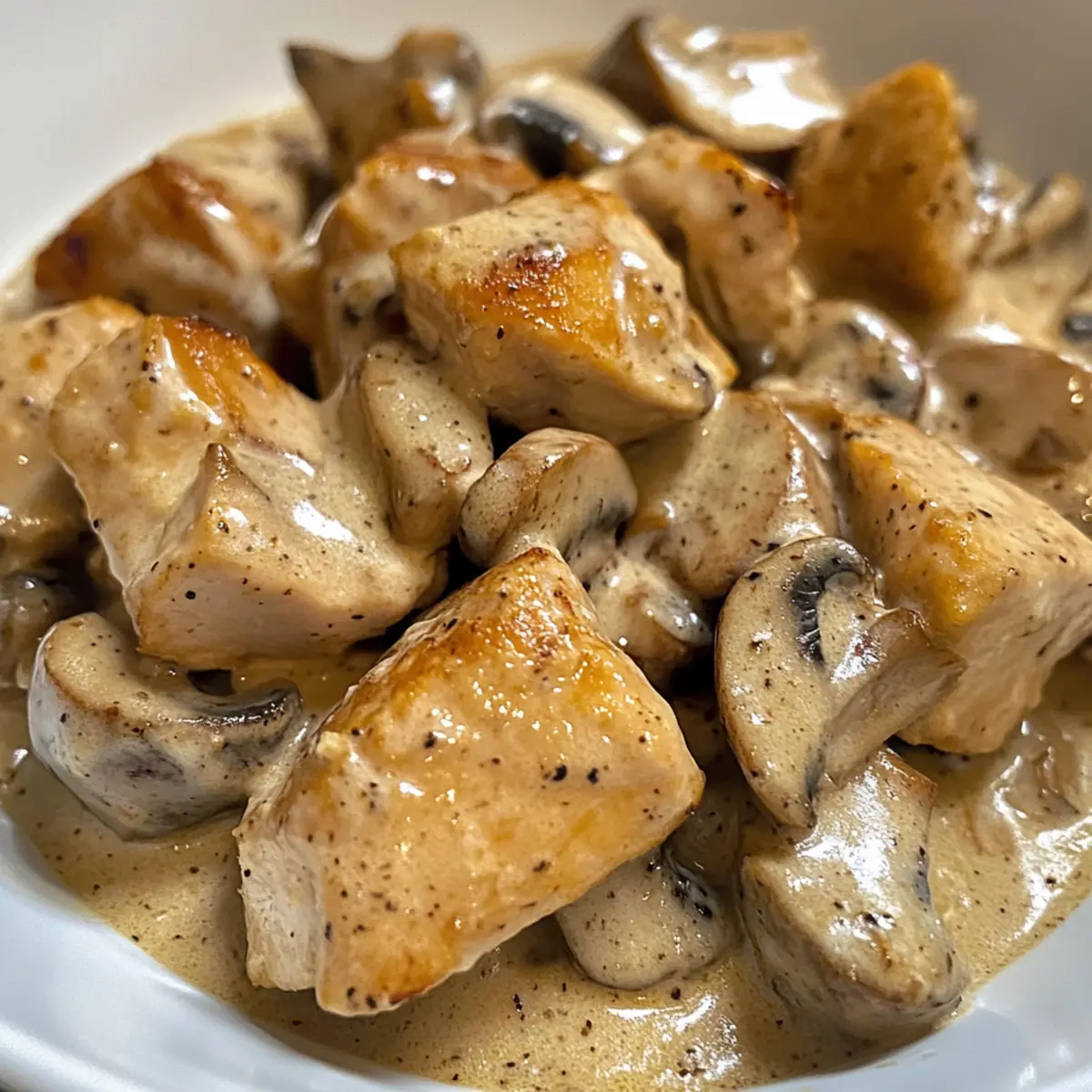 Creamy Chicken Stroganoff
