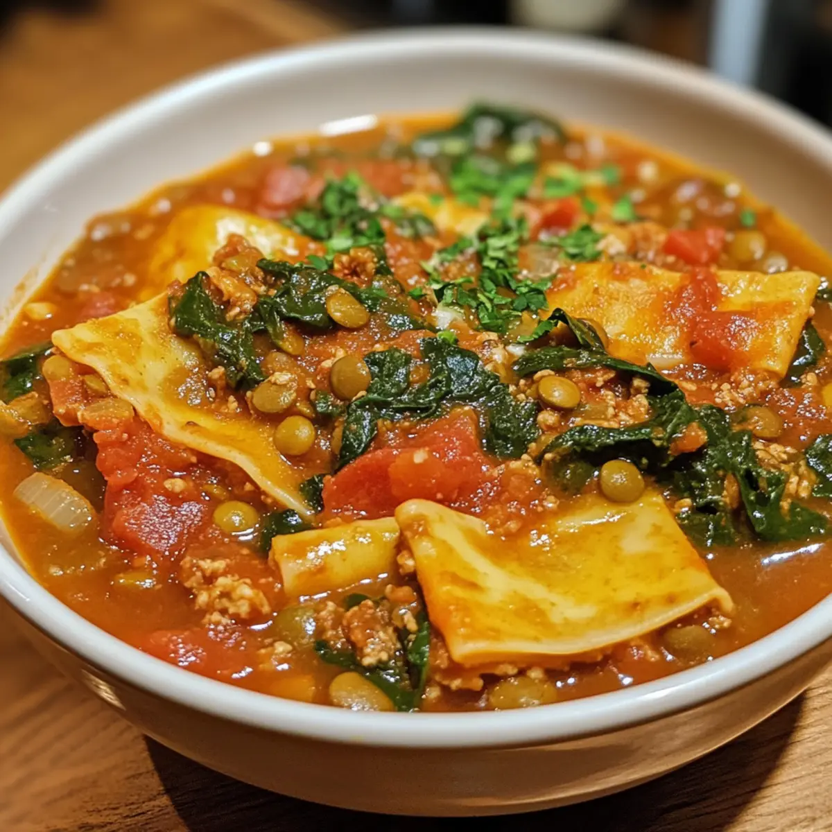 Vegan Lasagna Soup