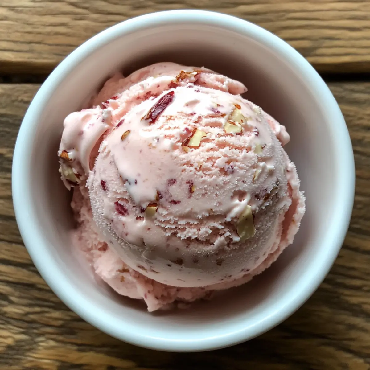 Rhubarb Frangipane Ice Cream
