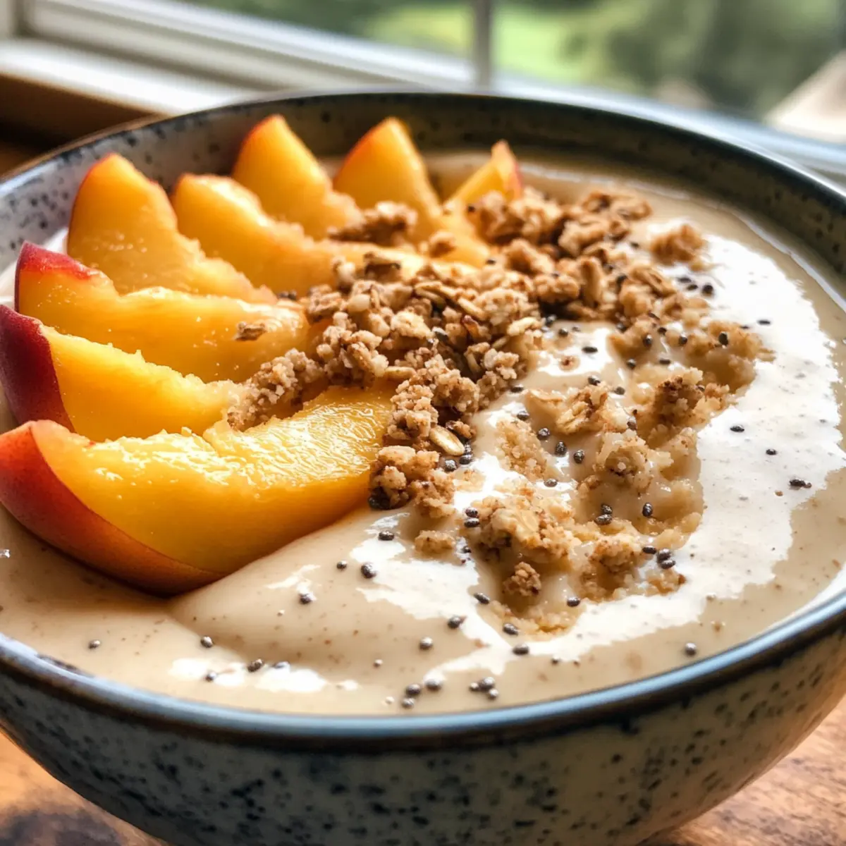 Peach & Cream Smoothie Bowl