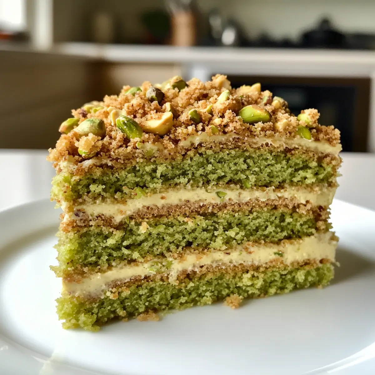 Vegan Pistachio Coffee Cake