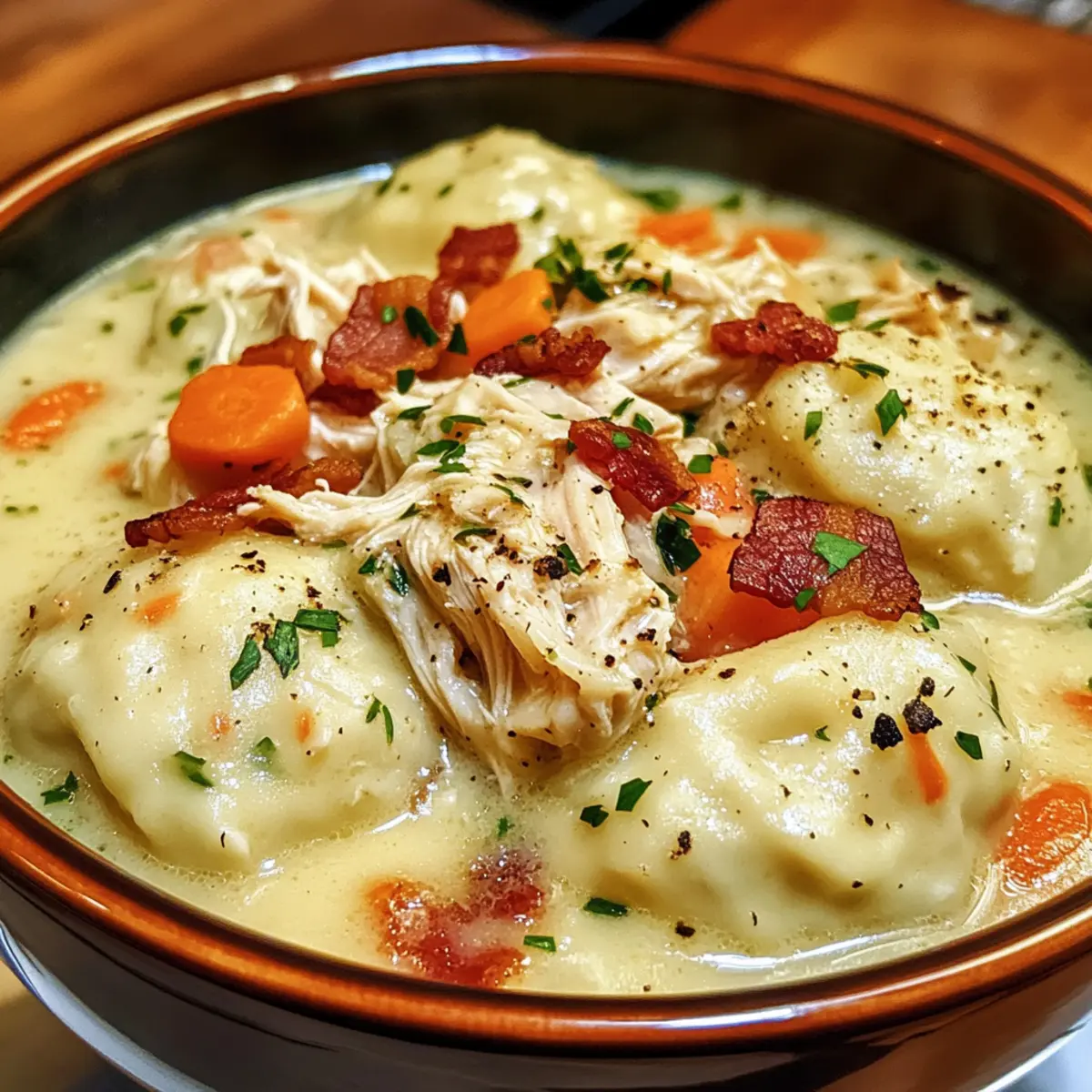 Creamy Chicken and Dumpling Soup