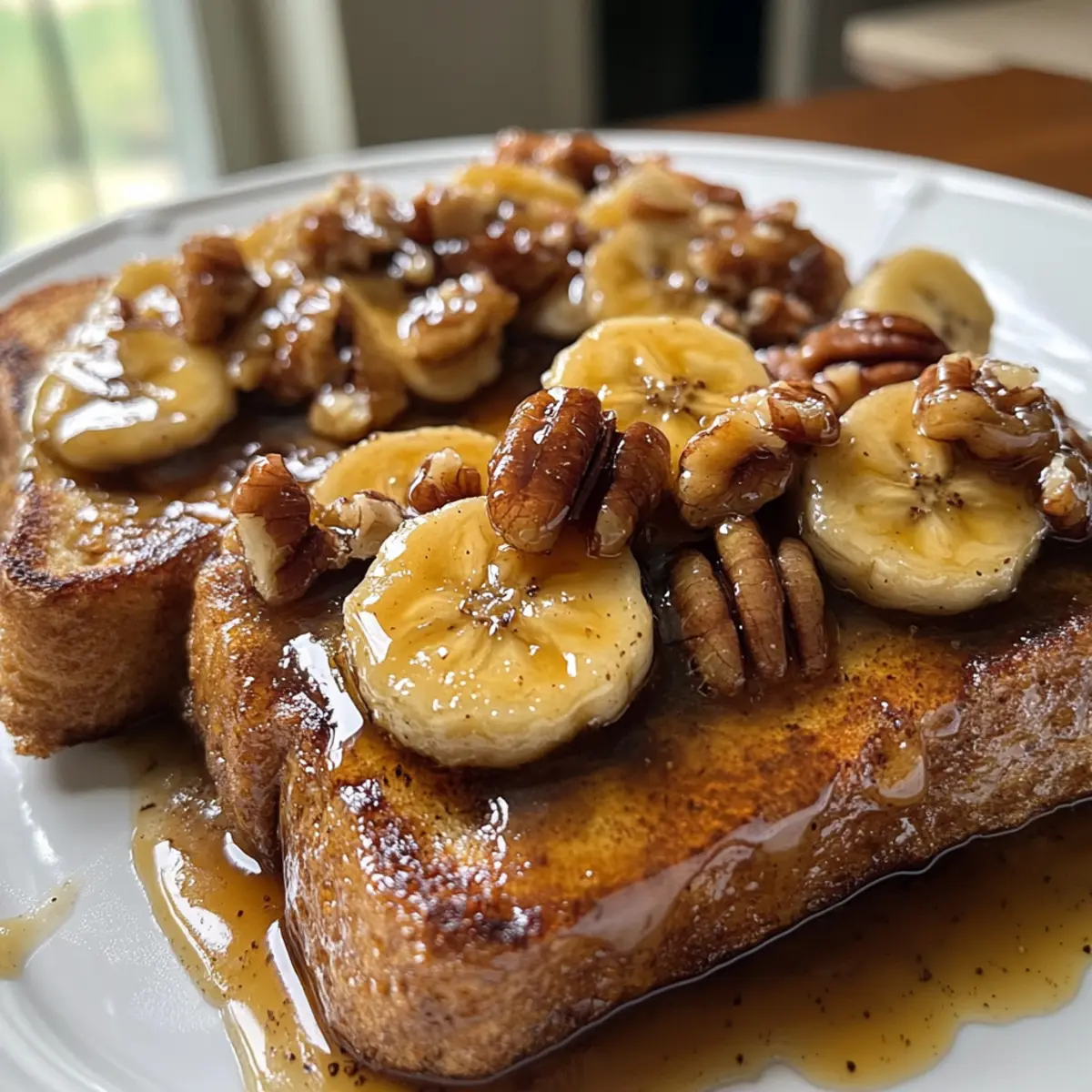 Baked Banana’s Foster French Toast