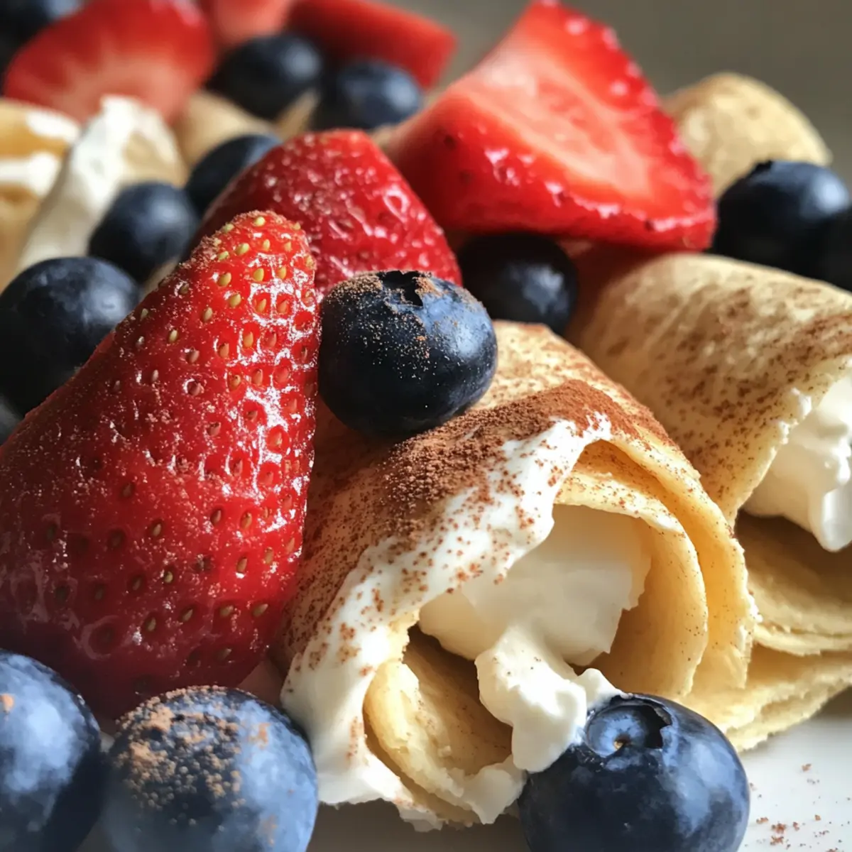 Cheesecake Fruit Salad Roll Ups