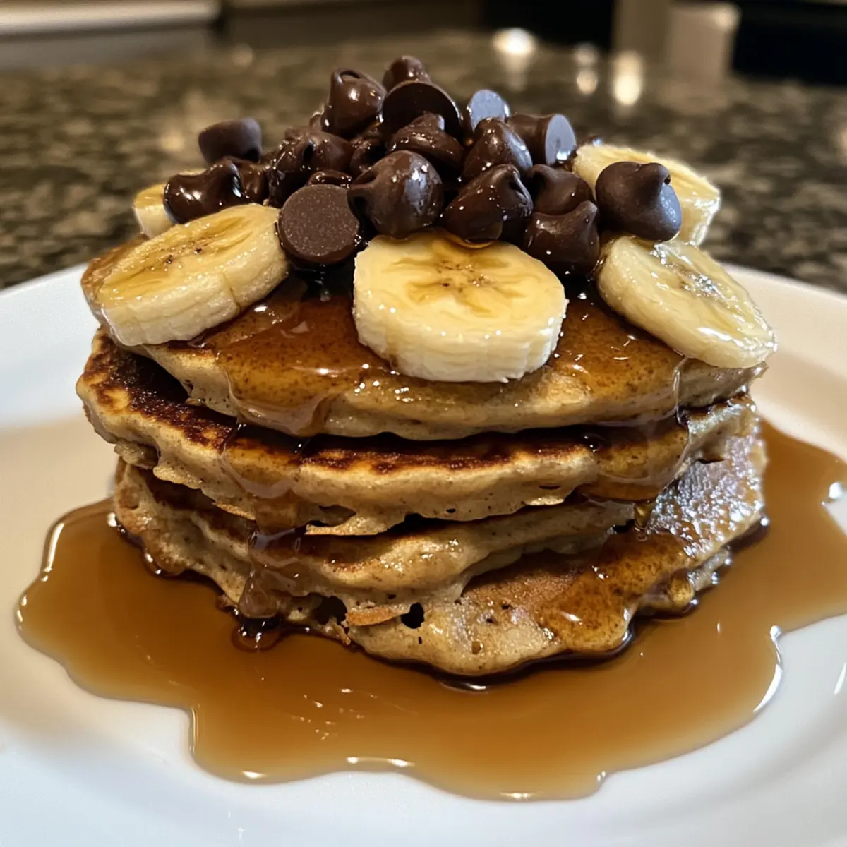 Caramelized Banana Coffee Pancakes