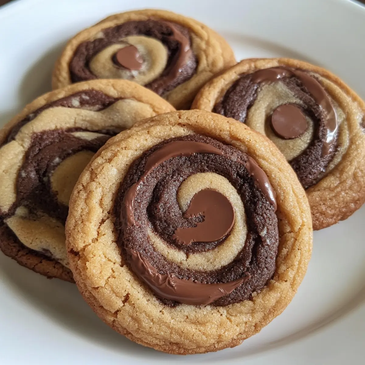 Chocolate Peanut Butter Swirl Cookies