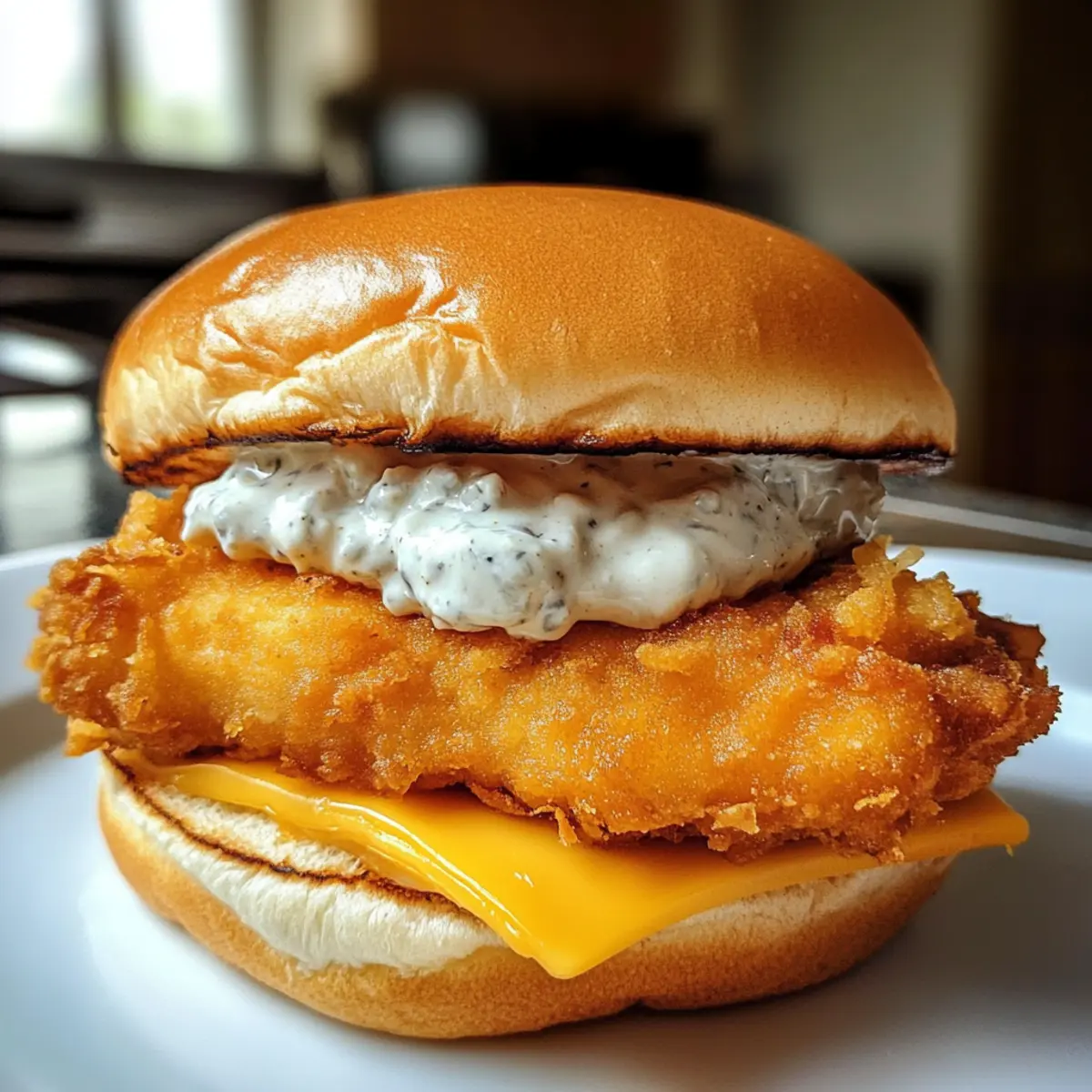 Fried Cod Fish Sandwich