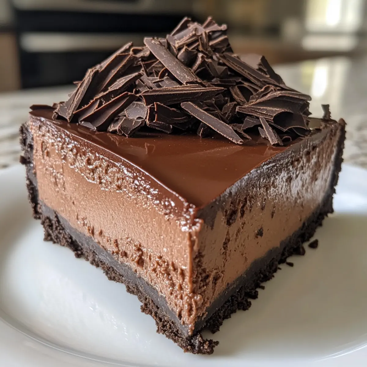 Keto Chocolate Cheesecake
