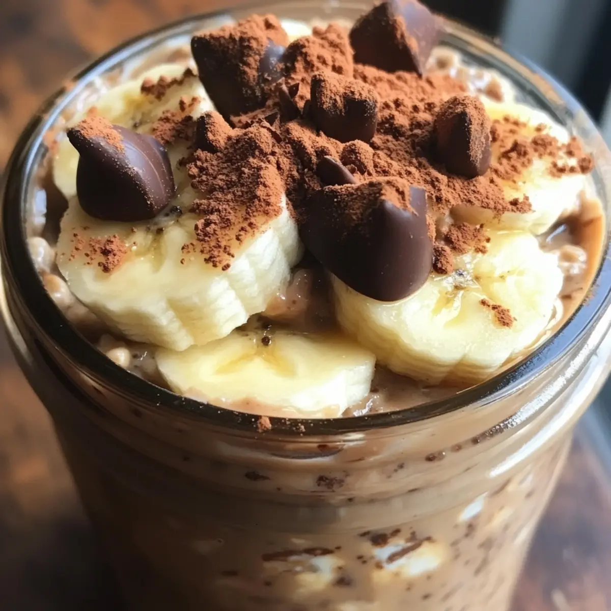 Chocolate Peanut Butter Overnight Oats