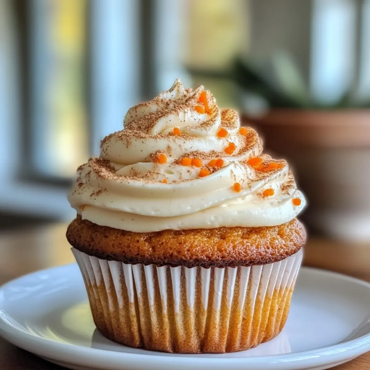 Healthy Carrot Cake Cupcakes