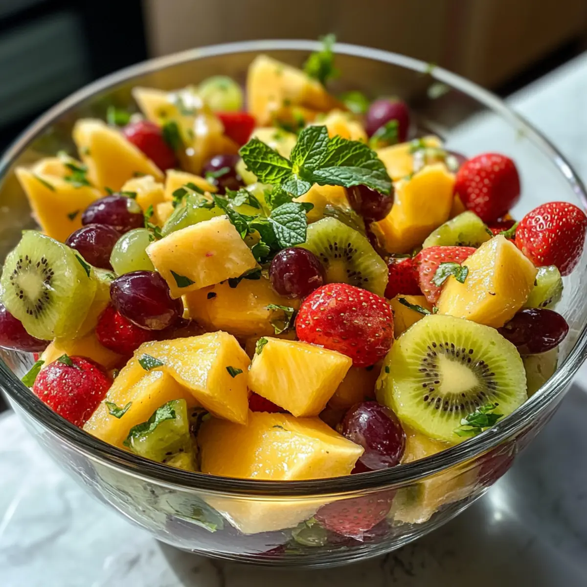 Tropical Honey-Lime Fruit Salad