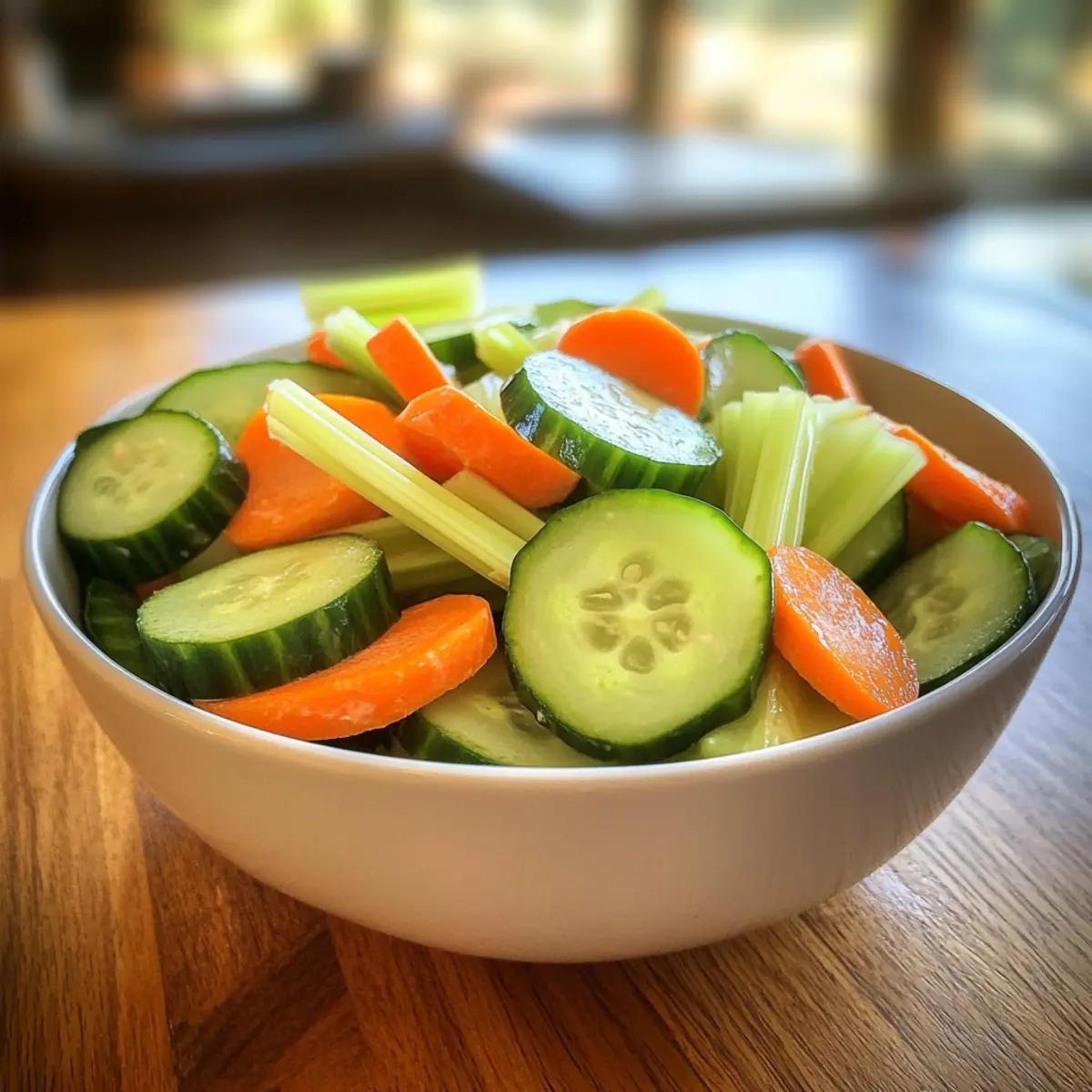 Cucumber Carrot Celery Salad