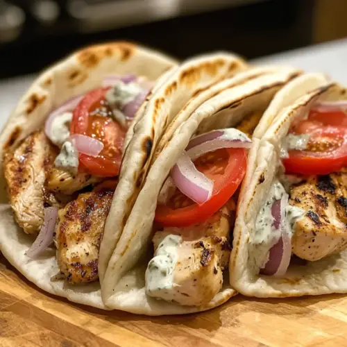 Greek Chicken Gyros