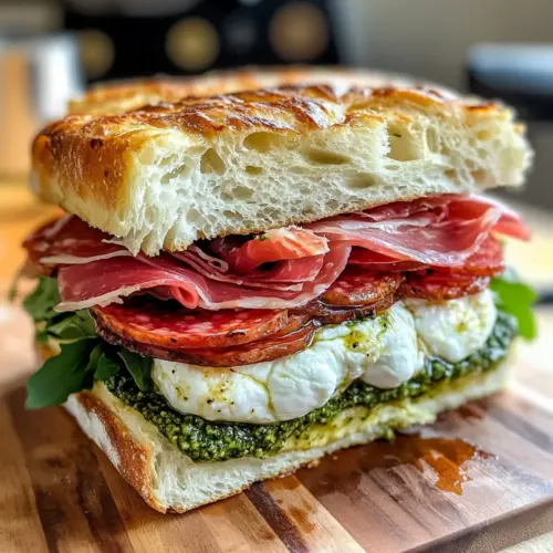 Classic Italian Focaccia Sandwich